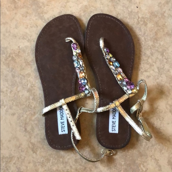 steve madden jeweled sandals